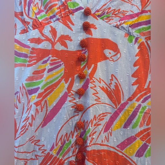 Farm Rio Lilac Bird Dress - Picture 6 of 8